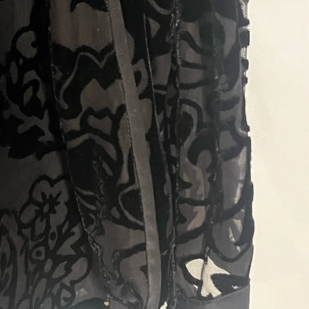 Tory Burch Black Velvet Burnout Tunic - Picture 7 of 11